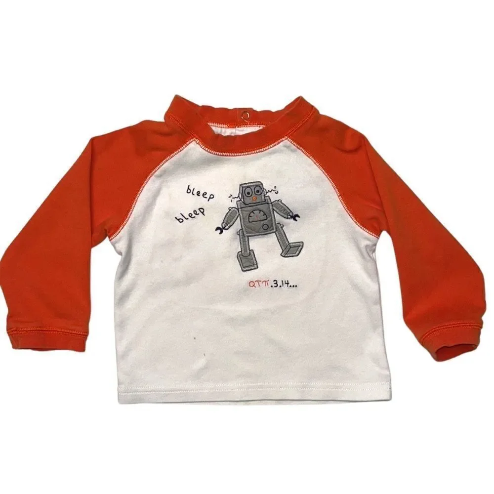 Gymboree‎ Robot Themed Shirt, Sweater and Matching Hat 12-18 months
